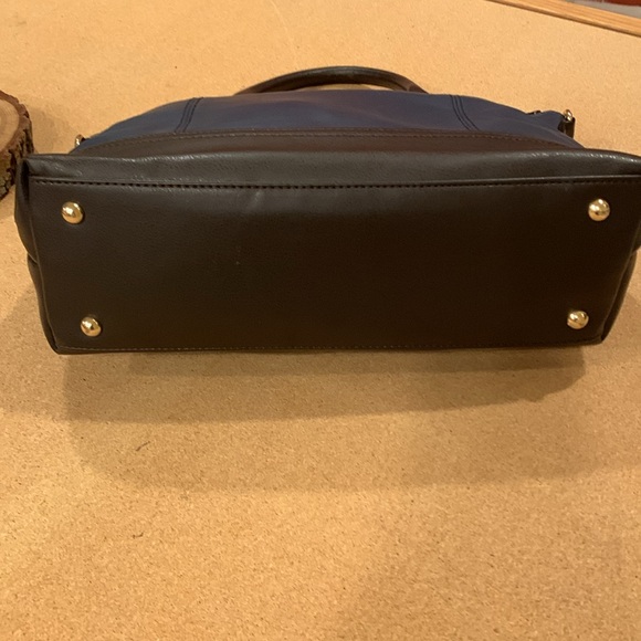 Tignanello  Leather Handbag  Blue and Black - Picture 9 of 13